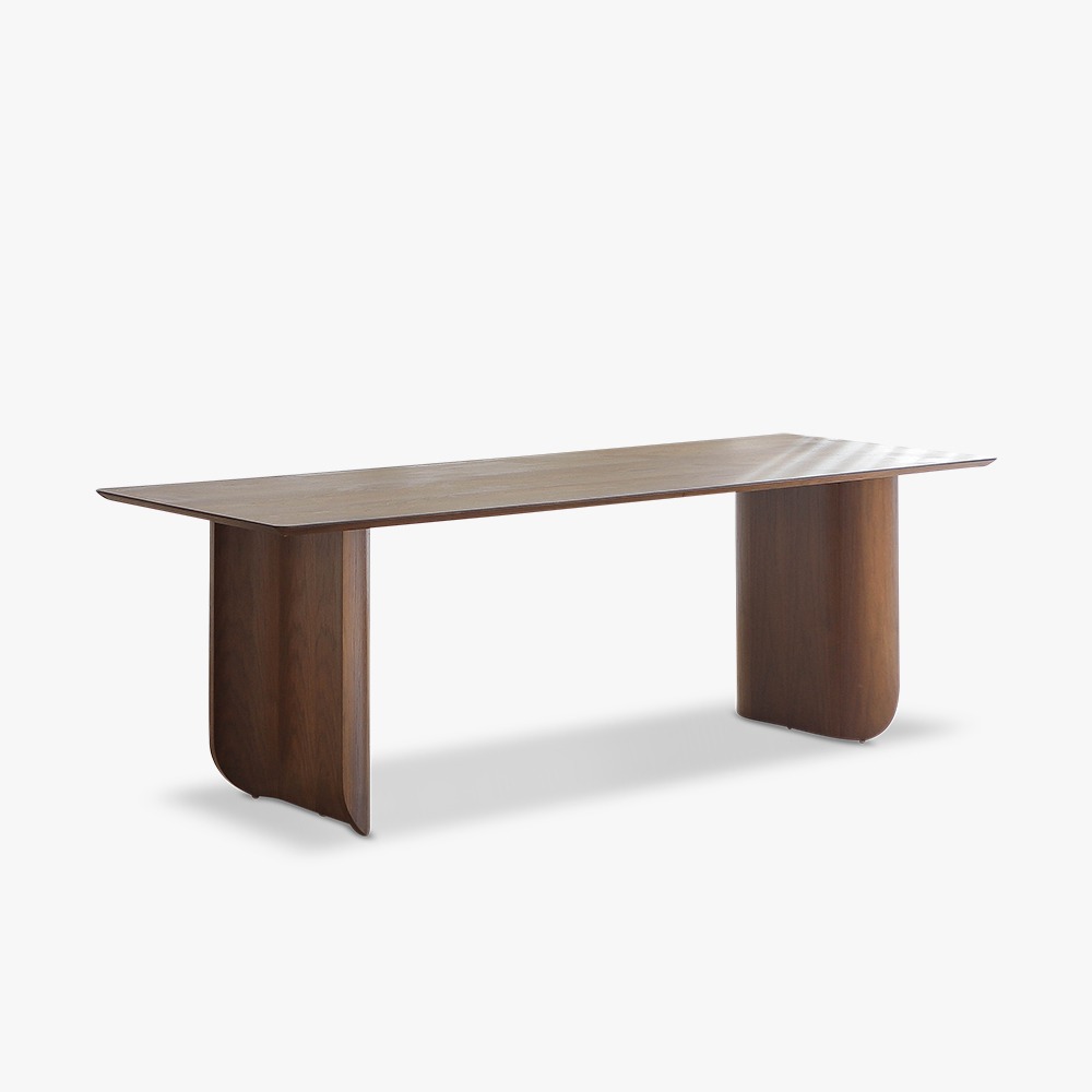 르비드 Eclore Wood Table - Walnut / Rectangle